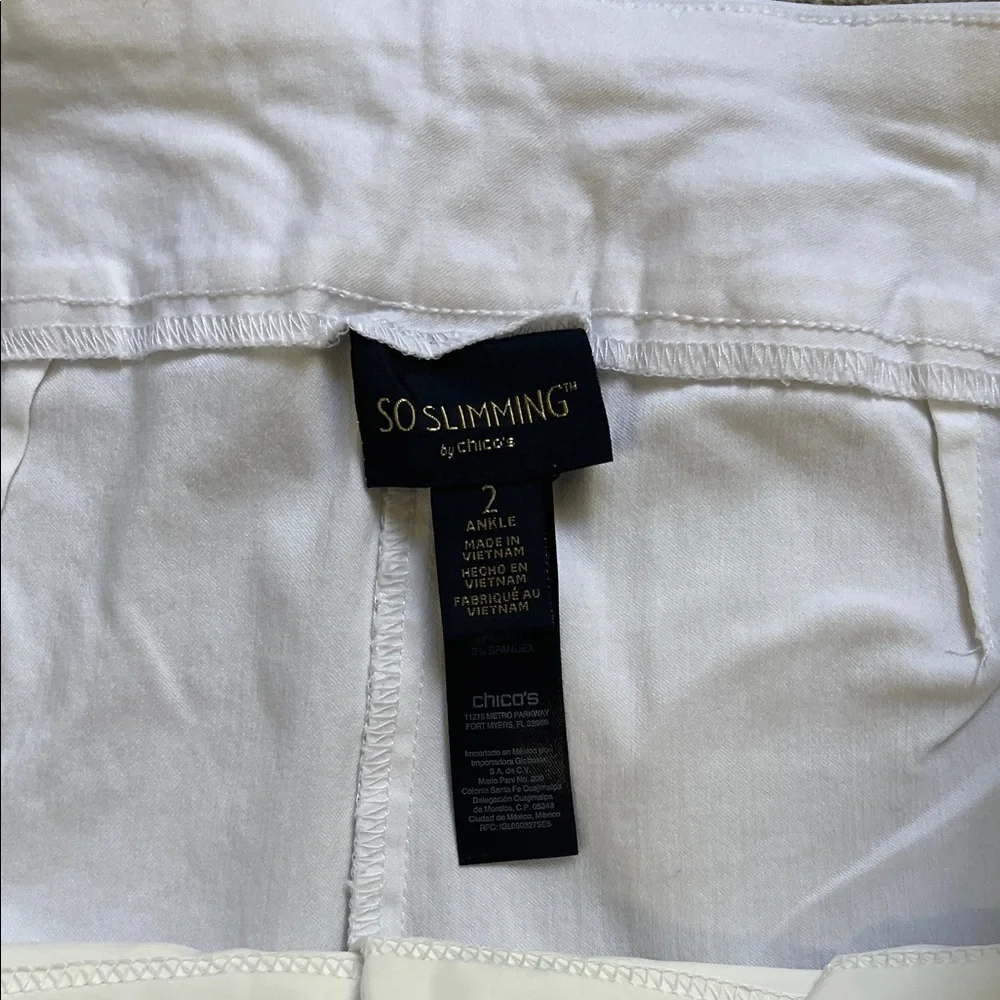 Chico's So Slimming White Pants - Picture 3 of 11